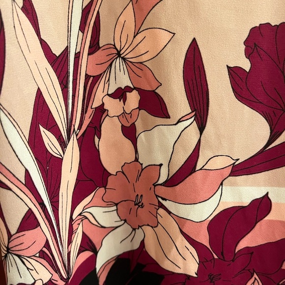 WORTHINGTON~PINK FLORAL BLOUSE~XL - Picture 4 of 7